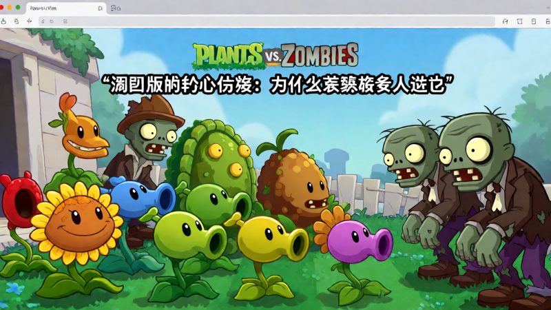 植物 大战 僵尸 网页 版 网页版的核心优势:为什么越来越多人选它
